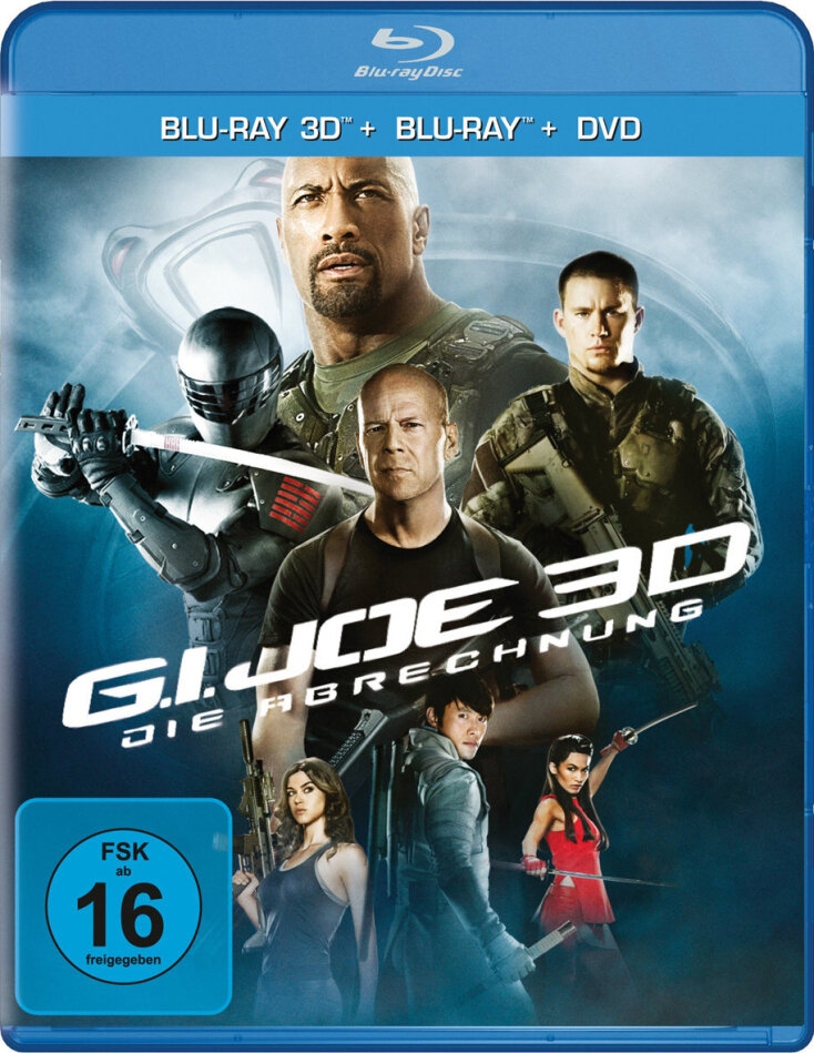 G.I. Joe - Die Abrechnung (2012) (Blu-ray 3D (+2D) + 2 Blu-rays + DVD)