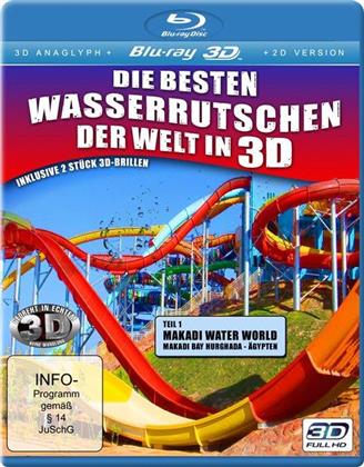 Die besten Wasserrutschen der Welt in - (Real 3D + 2D / inkl. anaglyphe 3D-Version)