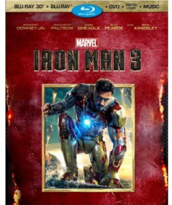 Iron Man 3 (2013) (Blu-ray 3D (+2D) + Blu-ray + DVD)