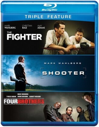 The Fighter (2010) / Shooter (2007) / Four Brothers (2005) - Mark Wahlberg Triple Feature (3 Blu-rays)
