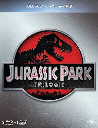Jurassic Park Trilogie - (Real 3D + 2D/ (4 Blu-rays)