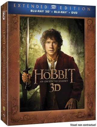 Le Hobbit - Un voyage inattendu (2012) (Langfassung, Blu-ray 3D (+2D) + 2 DVDs)