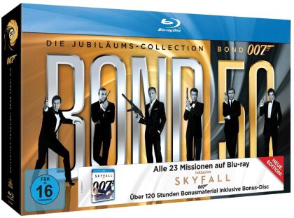 James Bond Collection - Jubiläumscollection 2013 inkl. Skyfall (24 Blu-rays)