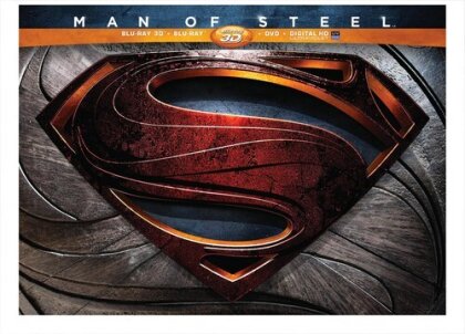 Man of Steel (2013) (Édition Collector Limitée, Blu-ray 3D + Blu-ray + DVD)