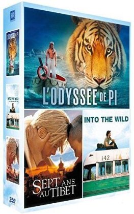 L'odyssée de Pi / Into the Wild / Sept ans au Tibet (3 DVDs)