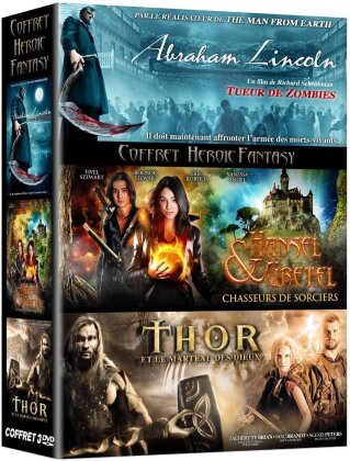 Coffret Heroic Fantasy - Abraham Lincoln - Tueur de Zombies / Hansel & Gretel / Thor et le marteau des Dieux (3 DVDs)