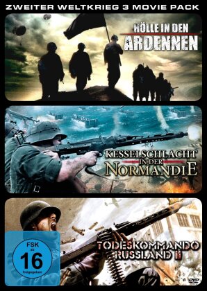 Hölle in den Ardennen/Kesselschlacht in der Normandie/Todeskommando Russland 2 - Zweiter Weltkrieg 3 Movie Pack