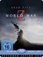 World War Z (2013) - (Extended Action Cut) (2013) (Limited Edition, Steelbook, Blu-ray 3D + Blu-ray + DVD)