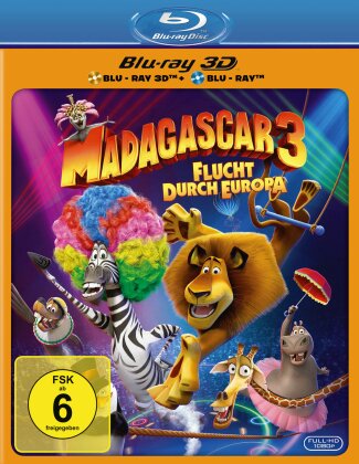Madagascar 3 - Flucht durch Europa (2012) (Blu-ray 3D + Blu-ray)