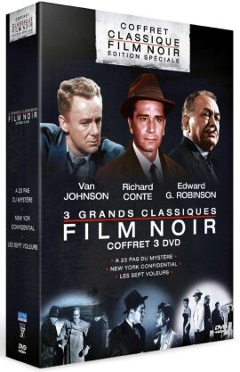 Coffret classique film noir - Les 7 voleurs / New York Confidential / A 23 pas du mystère (n/b, 3 DVD)