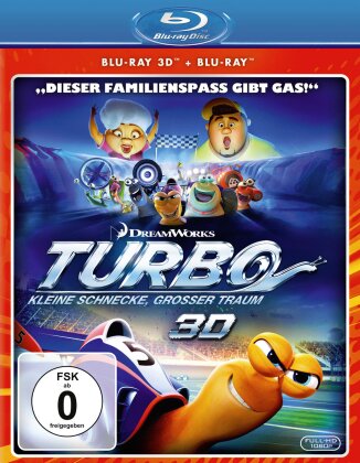 Turbo - Kleine Schnecke, grosser Traum (2013) (Deluxe Edition, Blu-ray 3D (+2D) + DVD)
