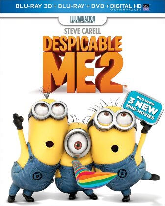 Despicable Me 2 (2013) (Blu-ray 3D (+2D) + Blu-ray + DVD)