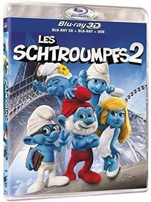 Les Schtroumpfs 2 (2013) (Blu-ray 3D (+2D) + 2 Blu-rays + DVD)