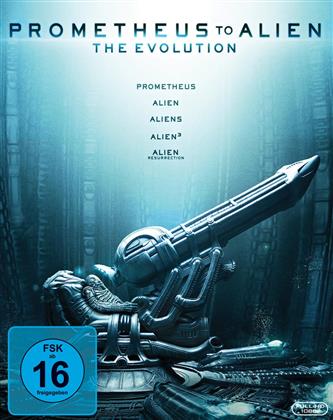 Prometheus to Alien - Evolution - Prometheus & Alien 1-4 (5 Blu-rays)