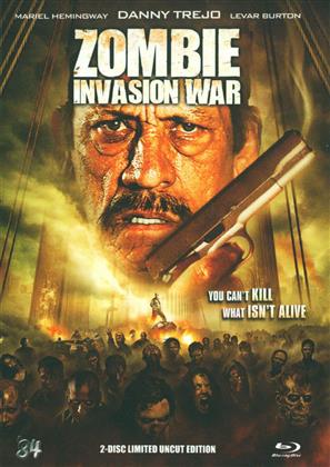 Zombie Invasion War (2012) (Édition Limitée, Mediabook, Uncut, Blu-ray 3D + Blu-ray + DVD)