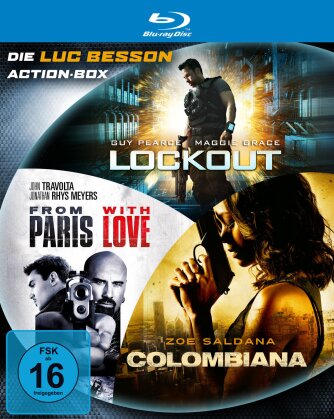 Luc Besson - Action Box - Lockout / From Paris with Love / Colombiana (3 Blu-rays)