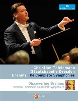 Sächsische Staatskapelle Dresden & Christian Thielemann - Brahms - Symphonies Nos. 1-4 (C Major, Unitel Classica, Discovering Brahms, 3 DVDs)