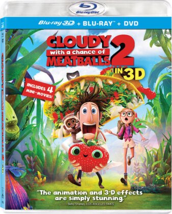 Cloudy with a Chance of Meatballs 2 (2013) (Blu-ray 3D (+2D) + Blu-ray + DVD)