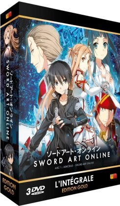 Sword Art Online - Saison 1.1 - Intégrale Arc 1: Aincrad - Sword Art Online (Édition Gold, 3 DVDs)