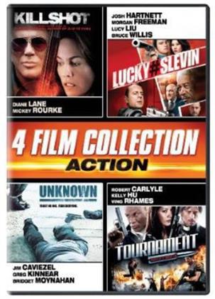 4 Film Collection: Action - Killshot / Lucky Number Slevin / Unknown / The Tournament (3 DVDs)