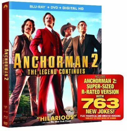 Anchorman 2 - The Legend Continues (2014) (Blu-ray + DVD)