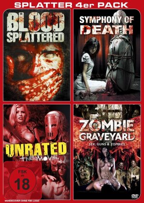 Blood splattered / Symphony of death / Unrated / Zombie Graveyard - Splatter 4er Pack (2 DVDs)