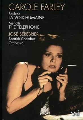 Scottish Chamber Orchestra, Jose Serebrier & Carole Farley - Menotti - The Telephone / Poulenc - La Voix Humain (VAI Music)