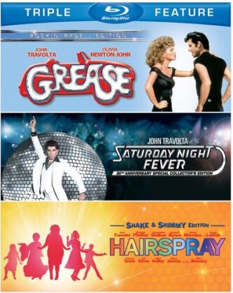 Grease / Saturday Night Fever / Hairspray (3 Blu-ray)