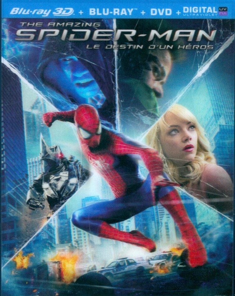 The Amazing Spider-Man 2 - Le destin d'un Héros (2014) (Blu-ray 3D + Blu-ray + DVD)