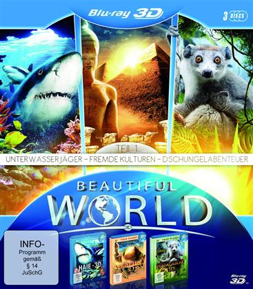 Beautiful World in - Unterwasserjäger / Fremde Kulturen / Dschungelabenteuer - Teil 1 (3 Blu-ray)