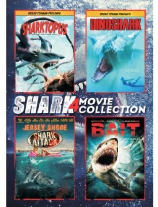 Shark 4 Movie Collection - Sharktopus / Dinoshark / Jersey Shore Shark Attack / Bait (4 DVD)