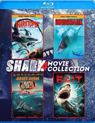 Shark 4 Movie Collection - Sharktopus / Dinoshark / Jersey Shore Shark Attack / Bait (4 Blu-ray)