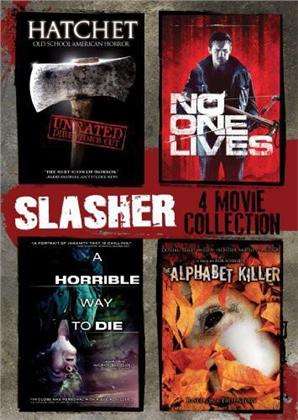 Slasher 4 Movie Collection - Hatchet / No One Lives / A Horrible Way to Die / The Alphabet Killer