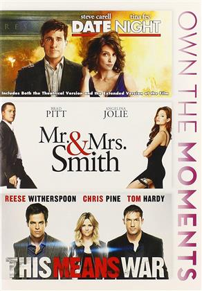 Date Night / Mr. & Mrs. Smith / This Means War (3 DVD)