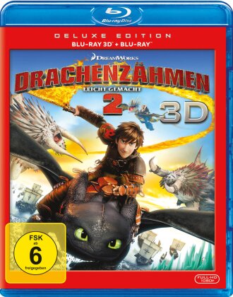 Drachenzähmen leicht gemacht 2 (2014) (Édition Deluxe, Blu-ray 3D + Blu-ray)