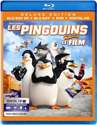 Les Pingouins de Madagascar (2014) (Blu-ray 3D (+2D) + DVD)