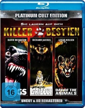 Killer Bestien - Dogs / Grizzly / Day of the animals (Platinum Cult Edition - 3 Discs)