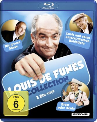 Louis de Funès Collection - Brust oder Keule / Louis und seine ausserirdischen Kohlköpfe / Die grosse Sause (3 Blu-rays)