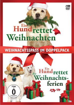 Ein Hund rettet Weihnachten / Ein Hund rettet die Weihnachtsferien - Weihnachtsspass im Doppelpack (2 DVDs)