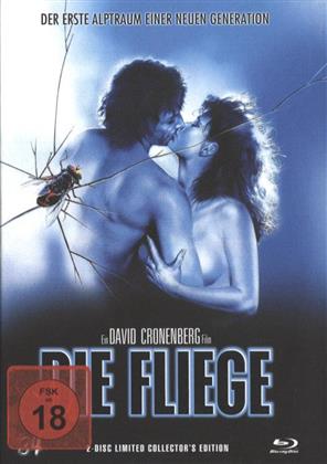 Die Fliege (1986) - Cover B - (Limited Mediabook 500 Edition (Blau) / Blu-ray & DVD) (1986)