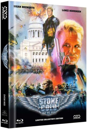 Stone Cold - Kalt wie Stein - Cover D (1991) (Édition Limitée, Mediabook, Blu-ray + 2 DVD)