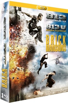 B13 - Banlieue 13 (2004) / B13-U - Banlieue 13: Ultimatum (2009) / Brick Mansions (2014) (3 Blu-rays)