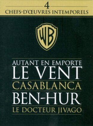 Autant en emporte le vent / Casablanca / Ben-Hur / Le Docteur Jivago - 4 chefs-d'oeuvres intemporels (6 DVDs)