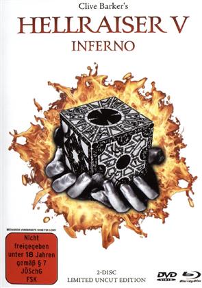 Hellraiser 5 - Inferno (2000) (White Edition, Édition Limitée, Mediabook, Uncut, Blu-ray + DVD)