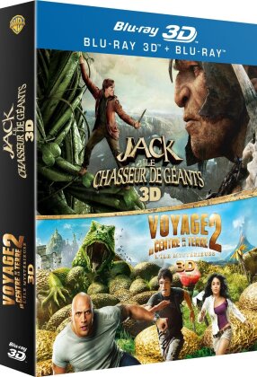 Jack le chasseur de géants 3D (2012) / Voyage au centre de la terre 2: L'île mystérieuse 3D (2011) (2 Blu-ray 3D (+2D))