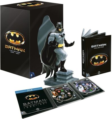 Batman Coffret Collector1-4 - L'Anthologie des Films 1989-1997 (Édition Limitée 4 Disques + 4 DVD + Figurine)