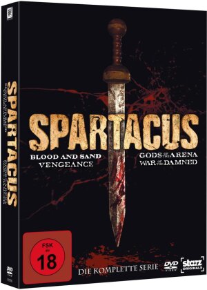 Spartacus - Blood and Sand / Gods of the Arena / Vengeance / War of the Damned - Die komplette Serie (16 DVDs)