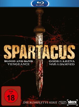 Spartacus - Blood and Sand / Gods of the Arena / Vengeance / War of the Damned - Die komplette Serie (15 Blu-rays)