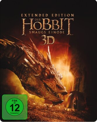Der Hobbit 2 - Smaugs Einöde (2013) (Extended Edition, Steelbook, 5 Blu-ray 3D (+2D))