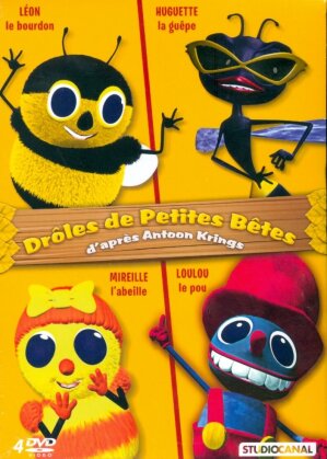 Drôles de petites bêtes - Mireille l'abeille / Léon le bourdon / Loulou le pou / Huguette la guêpe (4 DVDs)